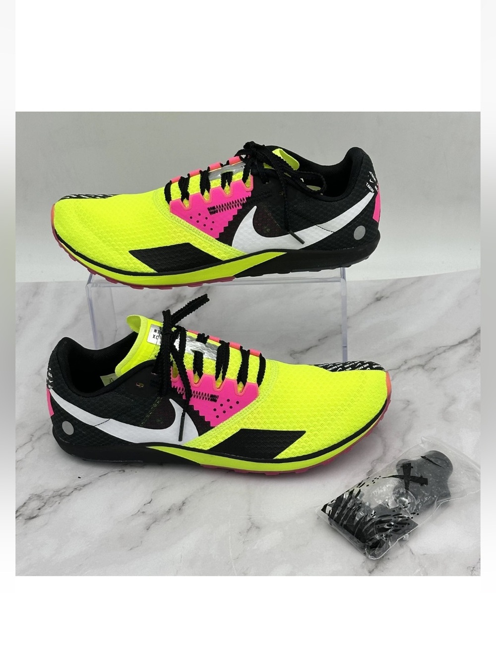Nike Rival XC 6 Shoes Mens Size 9.5 Volt Black Cross Country Spikes DX7999-700